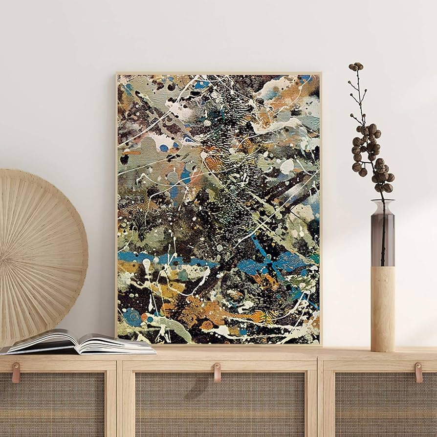 Amazon.co.jp: ジャクソンポロックキャンバスウォールアート